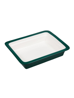 Гастроёмкость фарфоровая 1/2-65, цвет зелёный/белый