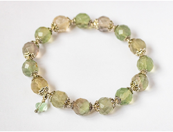 Сборка комбинированного браслета из камней на резинке, от 500 руб. (№22933)