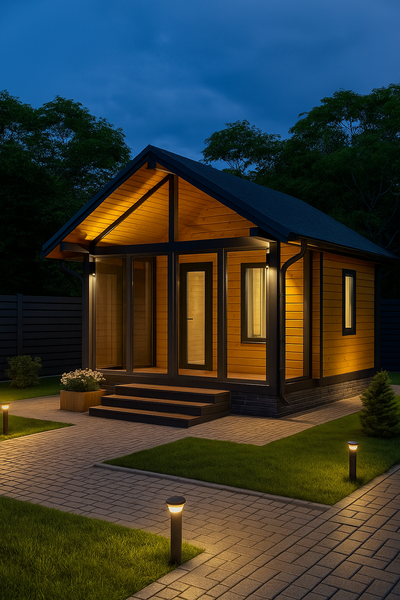 Б-05 ГАБАРИТНЫЕ РАЗМЕРЫ: (6Х4М) 1 ЭТАЖ, ОБЩАЯ ПЛОЩАДЬ: 24М²