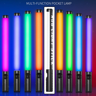 Накамерный свет RGB LIGHT STICK для селфи с экраном, RGB светодиодная аккумуляторная для фото и видео