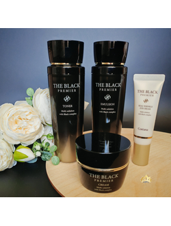 COREANA омолаживающий уход на основе черных ингредиентов (4 ср-ва)