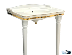 Раковина Creavit Antik Gold AN080.A0000 80 х 50 см с золотым декором купить в магазине Marysя