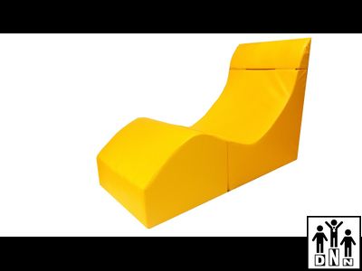 Терапевтическое релаксирующее кресло "Кубик" Малый - L50xB30xH40 желтый