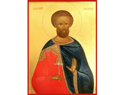 Авраам (Аврамий, Авраамий) Болгарский, Владимирский, святой мученик. Рукописная православная икона.
