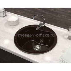 ЛЕК015 Мойка каменная Робби L24. Размер: 490*490*190