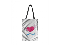 Сумка-шоппер вертикальная #9 на День влюблённых, 14 февраля