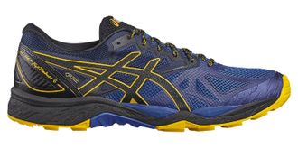 Кроссовки ASICS GEL-FUJITRABUCO6 G-TX синий/желтый  T7F0N-4990  (Размеры: 9)