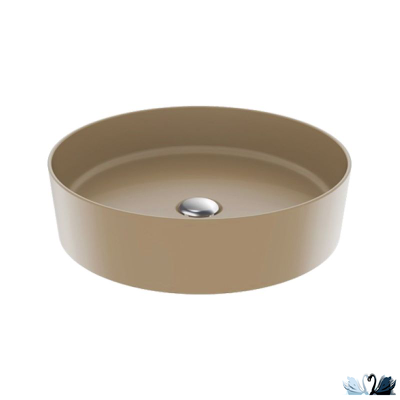 Раковина Creavit Loop LP145-00CM00E-0000 Cappucino Mat LP145, бежевая матовая, диаметром 45 см