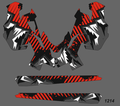 Наклейки на снегоход  Lynx Ranger Expedition Commander 2011-2019 №1214