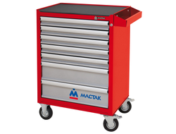 Тележка инструментальная, 7 выдвижных ящиков, "ОПТИМА", красная МАСТАК 521-07581MR