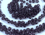 Биконус фиолетовый 6 мм 1 нить (около 48 шт)