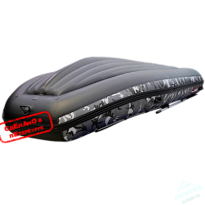 Лодка ПВХ Hunterboat Хантер Классика НД 360А Серый КМФ