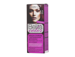 Краска стойкая с витаминами для волос серии "Belita сolor" № 6.3 Бургунд