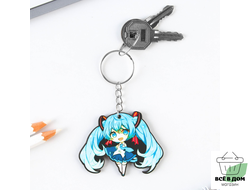 Брелок аниме дерево "Голубые волосы" 9695244