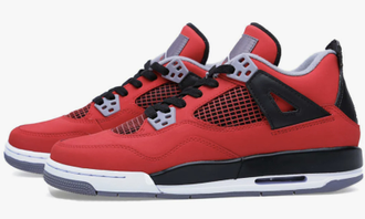 Nike Air Jordan Retro 4 Black Red (Красные) Арт 1 новые