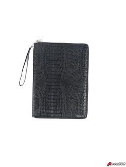 Органайзер для документов на молнии, А4, черный кайман