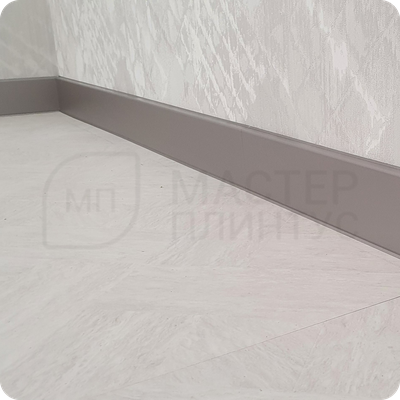 Плинтус ХДФ Dollken Cubu Flex Life 80мм Х 2,5 м 1246 Серебро платина