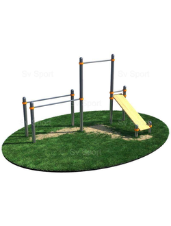 Спортивный комплекс Sv Sport Workout турник, брусья, скамья для пресса ВОРК42