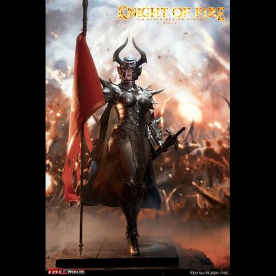 Рыцарь Пламени в черном - Коллекционная ФИГУРКА 1/6 scale Knight of Fire - Black  (PL2020-173C) - TBLeague