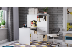 Стол письменный тип 7 Белый Ясень