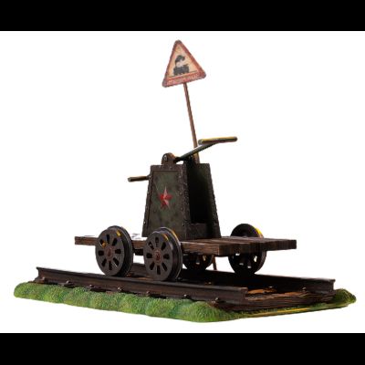 Советская дрезина - КОЛЛЕКЦИОННАЯ ФИГУРКА 1/12 Scene Props Series Rail car rail scene (SPS001) - POPTOYS