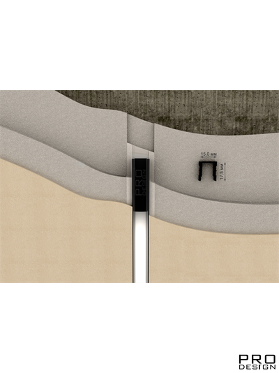 Декоративный стеновой профиль Pro Design 536 Черный