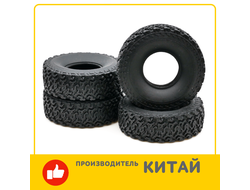 !АНАЛОГ! WPL69 Комплект покрышек WPL AT 69 mm (4шт), мягкие,  Black , Black (WPL69) / 4 шт.