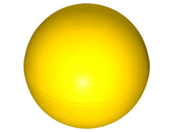 Ball, Hard Plastic 52mm D. Duplo Ball for Ball Tube, Yellow (41250 / 4143294 / 6100937)