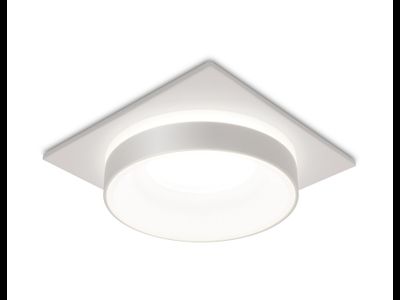 Встраиваемый светильник Ambrella MR16 GU5.3 max10W квадр 92(70)x40 бел песок TECHNO SPOT TN314 SWH