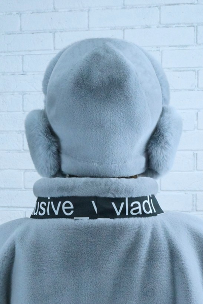 Ушанка "Нон-стоп" цвет серо-голубой + серо-голубой