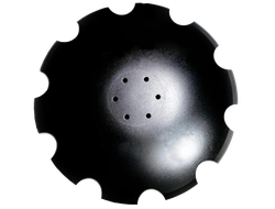 Диск бороны JOKER 00311103 620х6 Диаметр 620 мм, толщина 6 мм, 6 отверстий диаметром 13 мм на расстоянии 125 мм. Борсодержащая сталь 30MnB5.