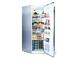 Встраиваемый угловой холодильник с дверью в дизайне кухонного гарнитура
