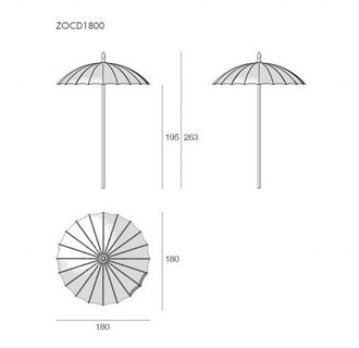 Зонт дизайнерский British India
