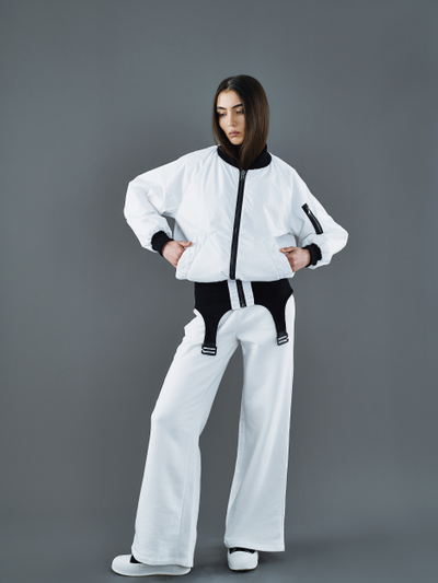 Бомбер Reverse Белый