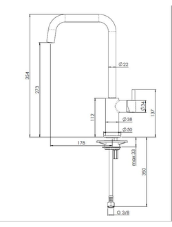 Смеситель Reginox LEON PVD