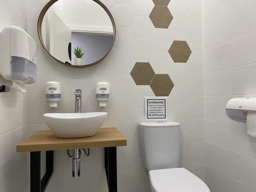 Чистые санузлы со всем необходимым