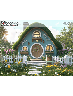 Фотофон виниловый «Сказочная деревня»