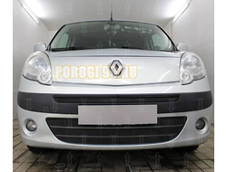 Защита радиатора Renault Kangoo 2008-2013 black верх