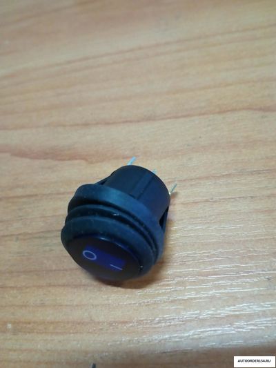 Выключатель клавиша герметичная "круглая" д.20мм (с подсветкой) 03000161