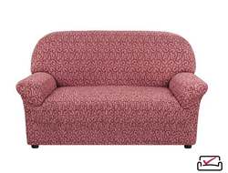 Чехол на 2х местный диван Тела Безарро Бордовый. ИТАЛИЯ