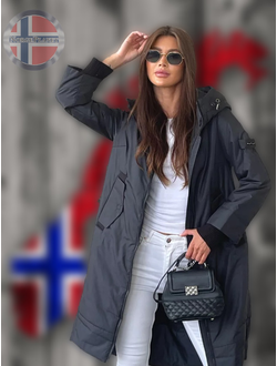 Демисезонная удлинённая парка Elfina