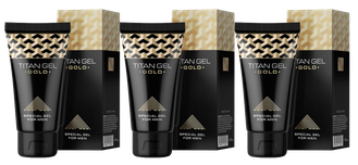 Titan Gel Gold special gel for men (3 pieces)