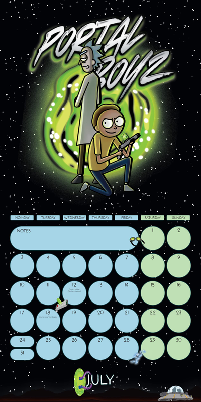 Rick And Morty Official Календарь 2023, Перекидные календари в Москве, Intpressshop