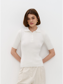 Джемпер-поло (молочный)