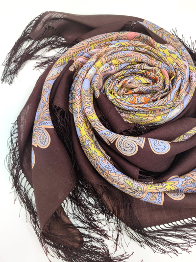 Павловопосадский платок Коралловая сказка 1916-16