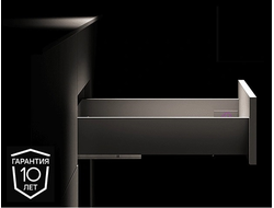 Ящик с тонкими боковинами и доводчиком H=120мм NL=450мм в цвете ГРАФИТ LineBox (12.0090) AQ  *