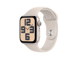 Apple Watch SE 2023 44mm Starlight Aluminium Case with Starlight Sport Band M/L