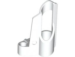 Technic, Panel Fairing # 6 Small Short, Large Hole, Side B, White (32528 / 4144130 / 4223033)