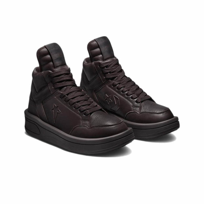 Кожаные темно-коричневые Converse x Rick Owens DRKSHDW DRKSTAR A01290C
