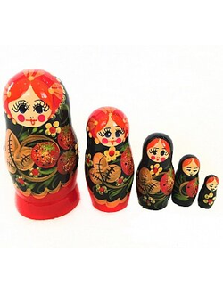 Матрешка "Земляничка" 5 кукольная